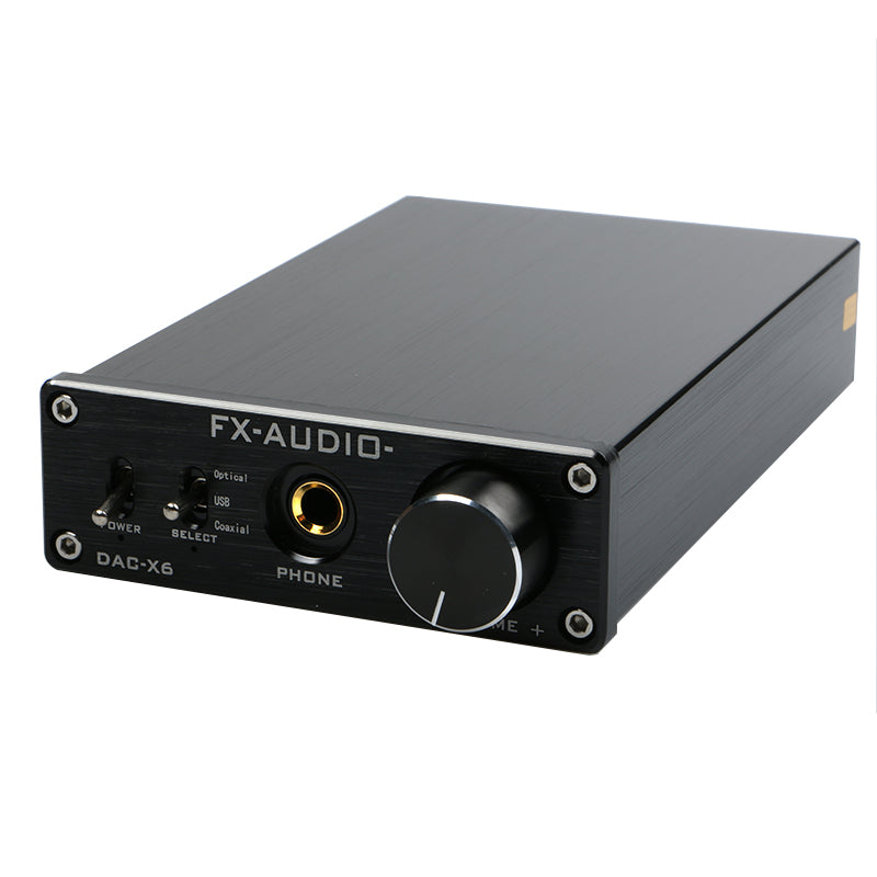  FX-Audio DAC-X6 Mini HiFi 2.0 Digital Audio Decoder DAC Input  USB/Coaxial/Optical Output RCA/Headphone Amp 24Bit/96KHz DC12V(Silver) :  Industrial & Scientific