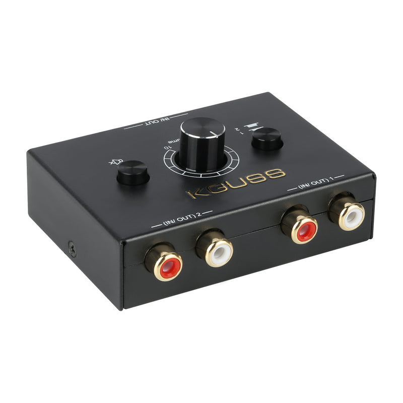 KGUSS 2-in-1-out audio switch lossless 3.5mm sound source conversion switch splitter 2-in-1-out sound quick cut --1