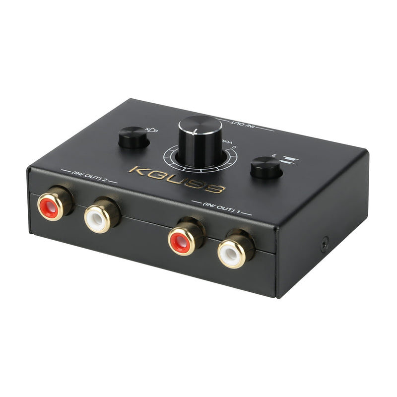 KGUSS 2-in-1-out audio switch lossless 3.5mm sound source conversion switch splitter 2-in-1-out sound quick cut --1