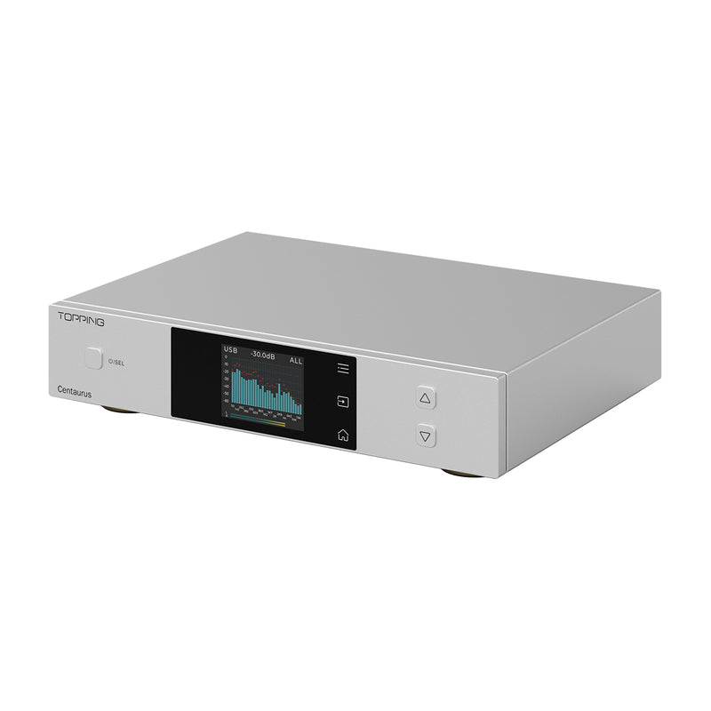 TOPPING Centaurus Fully Balanced 8-Channel R2R DAC with 10-Band PEQ, NOS/OS/Best Mode, Bluetooth LDAC Support, CPLD Jitter Rejection, IIS Input, and Preamp Functionality