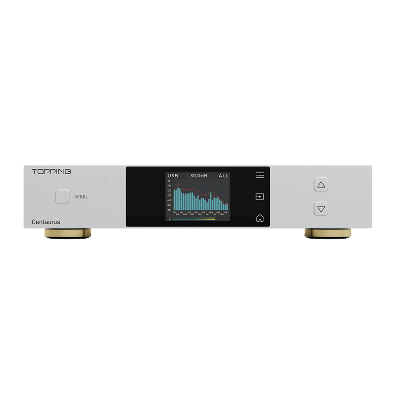 TOPPING Centaurus Fully Balanced 8-Channel R2R DAC with 10-Band PEQ, NOS/OS/Best Mode, Bluetooth LDAC Support, CPLD Jitter Rejection, IIS Input, and Preamp Functionality