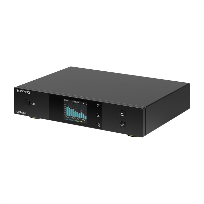 TOPPING Centaurus Fully Balanced 8-Channel R2R DAC with 10-Band PEQ, NOS/OS/Best Mode, Bluetooth LDAC Support, CPLD Jitter Rejection, IIS Input, and Preamp Functionality