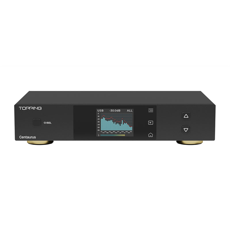 TOPPING Centaurus Fully Balanced 8-Channel R2R DAC with 10-Band PEQ, NOS/OS/Best Mode, Bluetooth LDAC Support, CPLD Jitter Rejection, IIS Input, and Preamp Functionality