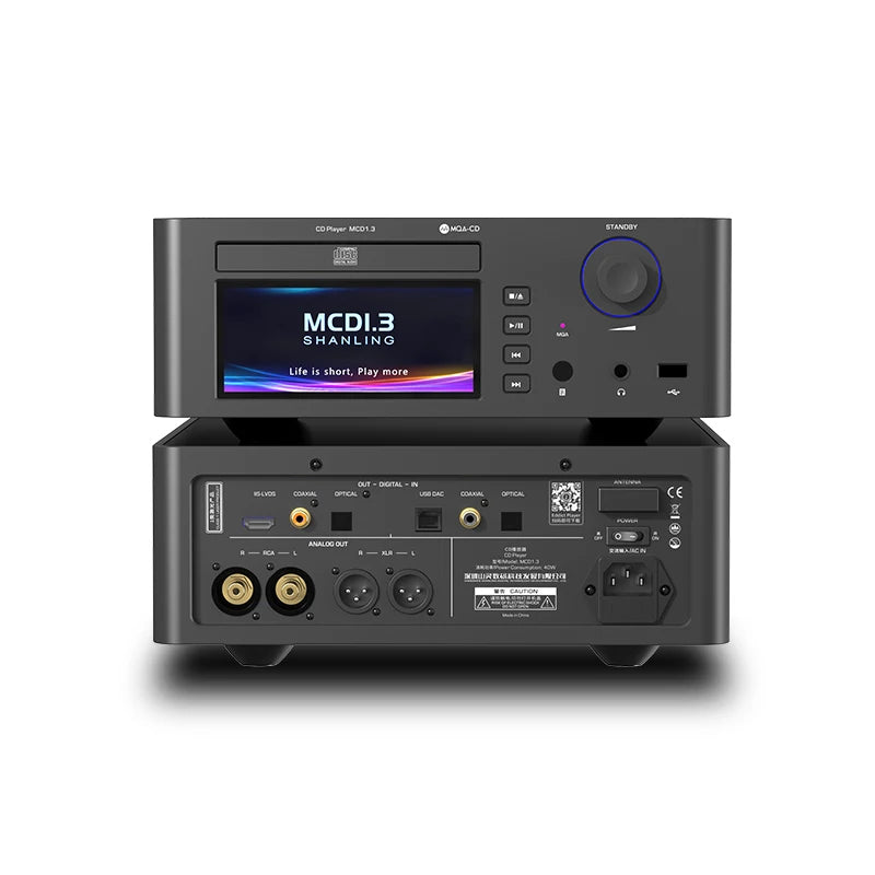 SHANLING MCD1.3 AK4191EQ+AK4499EX MQA-CD CD Player XU316 BT5.0 Support LDAC/aptXHD/aptX