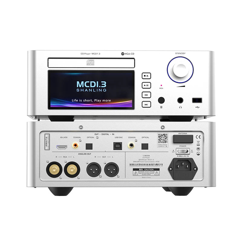 SHANLING MCD1.3 AK4191EQ+AK4499EX MQA-CD CD Player XU316 BT5.0 Support LDAC/aptXHD/aptX