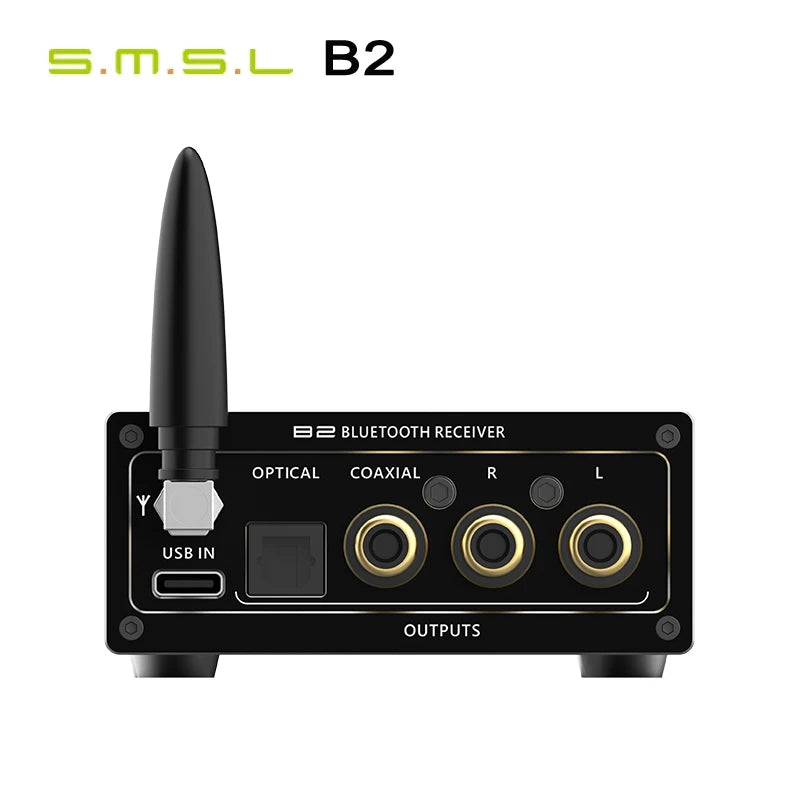 SMSL B2 USB/Bluetooth 5.1 Audio Receiver converter CS43131 Coaxial/Optical